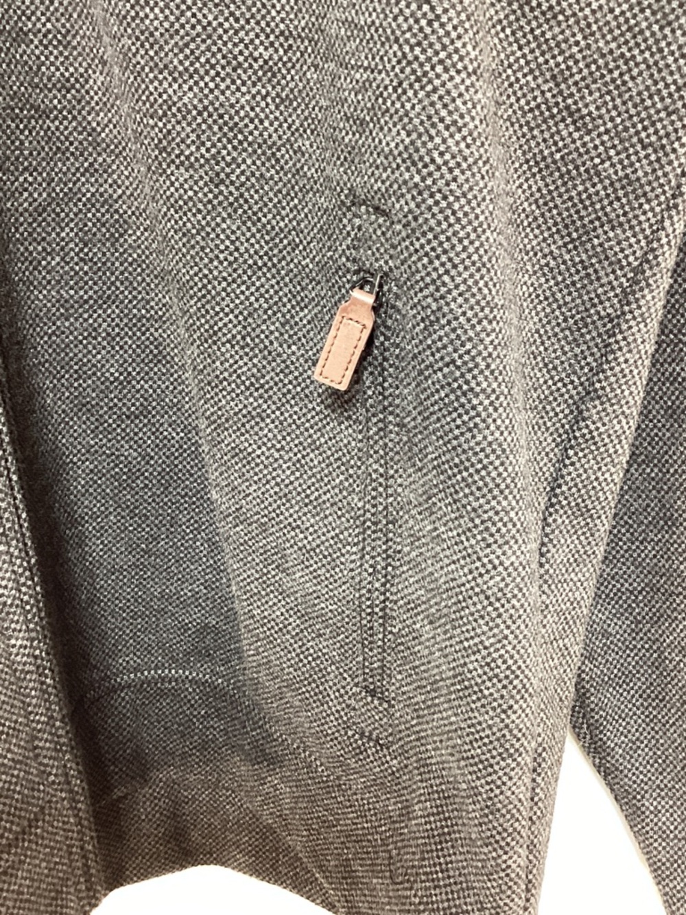 Johnston & Murphy Size large Charcoal Full-Zip Jacket - Picture 3 of 9
